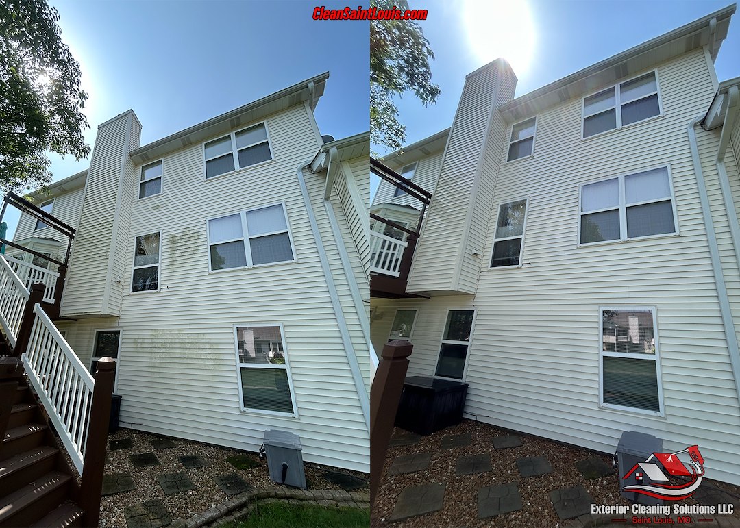 HOA and Villa Community House Washing in O'Fallon, MO.